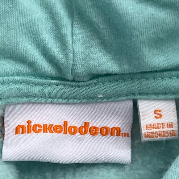 Nickelodeon 90's Retro Hoodie Mint Green Hey Arnold Cat Dog Rugrats Small - Picture 8 of 10